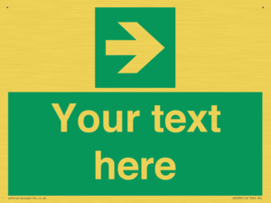 Custom Arrow Right Sign